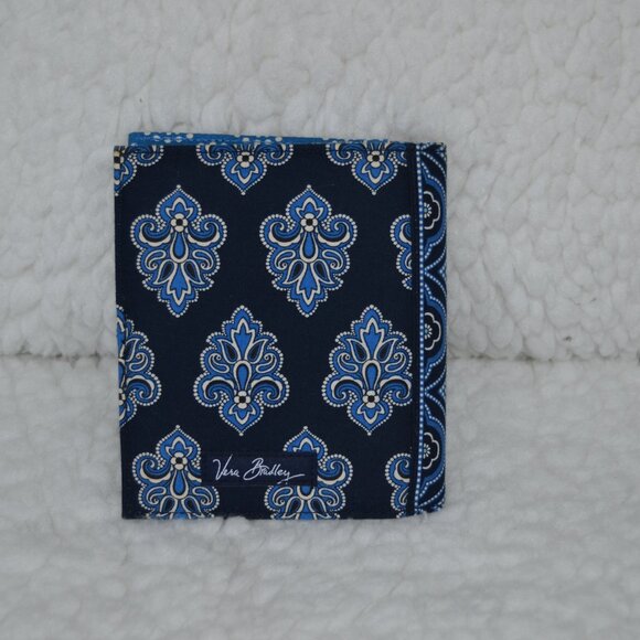 Vera Bradley blue purse sized notebook with pen - Picture 4 of 11